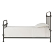 iNSPIRE Q Twin Size Antique Graceful Victorian Metal Bed in Frost Gray