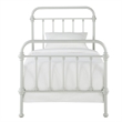 iNSPIRE Q Twin Size Antique Graceful Victorian Metal Bed in Silver Birch