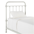 iNSPIRE Q Twin Size Antique Graceful Victorian Metal Bed in Silver Birch