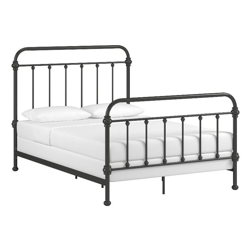 iNSPIRE Q Full Size Antique Graceful Victorian Metal Bed in Antique Dark Bronze