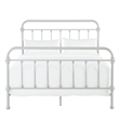 iNSPIRE Q Queen Size Antique Graceful Victorian Metal Bed in Silver Birch