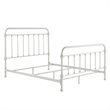 iNSPIRE Q Queen Size Antique Graceful Victorian Metal Bed in Silver Birch