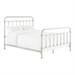 iNSPIRE Q Queen Size Antique Graceful Victorian Metal Bed in Silver Birch