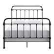 iNSPIRE Q Full Size Farmhouse Antique Graceful Victorian Metal Bed in Black