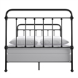 iNSPIRE Q Full Size Farmhouse Antique Graceful Victorian Metal Bed in Black