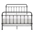 iNSPIRE Q Queen Size Farmhouse Antique Graceful Victorian Metal Bed in Black