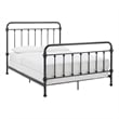 iNSPIRE Q Queen Size Farmhouse Antique Graceful Victorian Metal Bed in Black