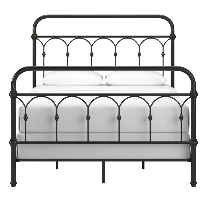 iNSPIRE Q Full Size Farmhouse Casted Knot Metal Bed in Dark Bronze
