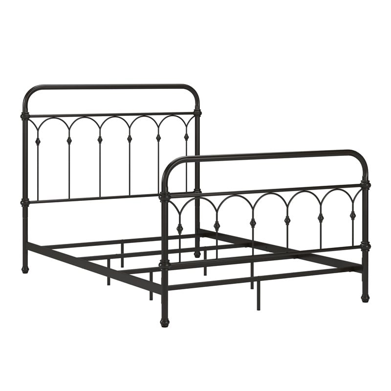 iNSPIRE Q Full Size Farmhouse Casted Knot Metal Bed in Dark Bronze