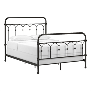 iNSPIRE Q Full Size Farmhouse Casted Knot Metal Bed in Dark Bronze
