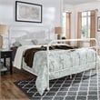 iNSPIRE Q Full Size Farmhouse Casted Knot Metal Bed in Antique White