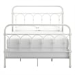 iNSPIRE Q Full Size Farmhouse Casted Knot Metal Bed in Antique White