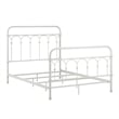 iNSPIRE Q Full Size Farmhouse Casted Knot Metal Bed in Antique White