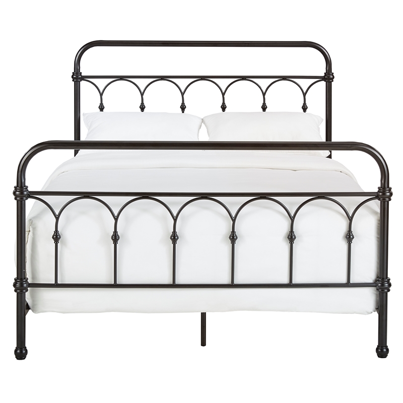iNSPIRE Q Queen Size Farmhouse Casted Knot Metal Bed in Bronze