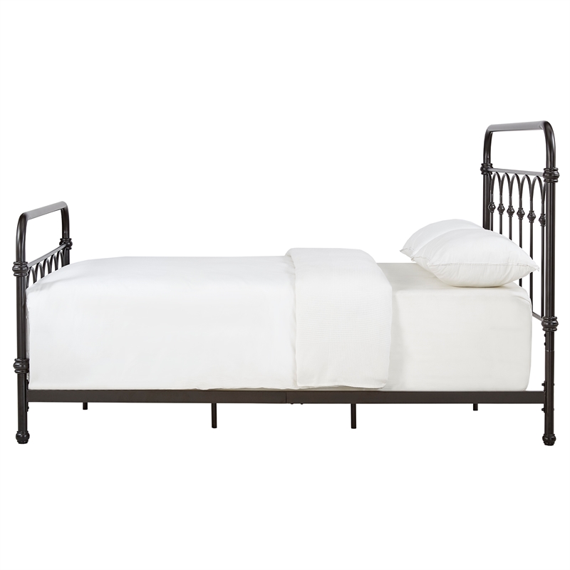 iNSPIRE Q Queen Size Farmhouse Casted Knot Metal Bed in Bronze