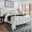 iNSPIRE Q Queen Size Farmhouse Casted Knot Metal Bed in Antique White
