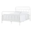 iNSPIRE Q Queen Size Farmhouse Casted Knot Metal Bed in Antique White