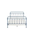 iNSPIRE Q Full Size Antique Graceful Victorian Metal Bed in Blue Finish