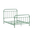 iNSPIRE Q Full Size Antique Graceful Victorian Metal Bed in Meadow Green