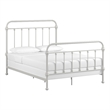 iNSPIRE Q Full Size Antique Graceful Victorian Metal Bed in Silver Birch