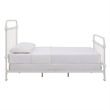 iNSPIRE Q Queen Size Antique Graceful Victorian Metal Bed in Antique White