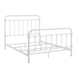 iNSPIRE Q Queen Size Antique Graceful Victorian Metal Bed in Antique White