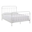 iNSPIRE Q Queen Size Antique Graceful Victorian Metal Bed in Antique White
