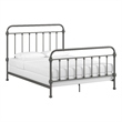 iNSPIRE Q Queen Size Antique Graceful Victorian Metal Bed in Frost Gray
