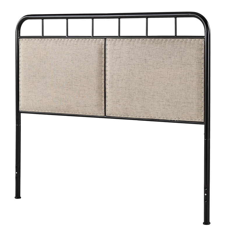 iNSPIRE Q Transitional Metal Queen Bed in Brown and Black Finish