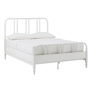 iNSPIRE Q Full Size Farmhouse Metal Spool Bed in White Finish