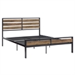 iNSPIRE Q Full Size Low Profile Metal and Engineered Wood Platform Bed in Black