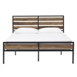 iNSPIRE Q Queen Size Low Profile Metal and Engineered Wood Platform Bed in Black