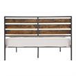 iNSPIRE Q Full Size Low Profile Metal and Engineered Wood Platform Bed in Gray