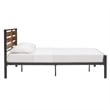 iNSPIRE Q Queen Size Low Profile Metal and Engineered Wood Platform Bed in Brown