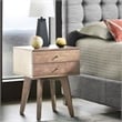iNSPIRE Q 2-Drawer Engineered Wood Nightstand in Light Charcoal Gray