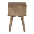 iNSPIRE Q 2-Drawer Engineered Wood Nightstand in Light Charcoal Gray