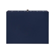 iNSPIRE Q Arched Diamond Metal and Engineered Wood End Table in Blue