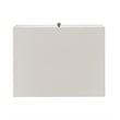 iNSPIRE Q Arched Diamond Metal and Engineered Wood End Table in White