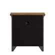 iNSPIRE Q 1-Drawer Wood Cupboard Nightstand with Charging Station in Oak