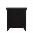 iNSPIRE Q 1-Drawer Wood Cupboard Nightstand with Charging Station in Black