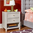 iNSPIRE Q 2-Drawer Solid Wood and Engineered Wood Nightstand in White