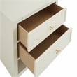 iNSPIRE Q 2-Drawer Solid Wood and Engineered Wood Nightstand in White
