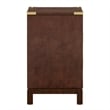 iNSPIRE Q 3-Drawer Solid Wood and Engineered Wood Accent Nightstand in Brown