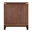 iNSPIRE Q 3-Drawer Solid Wood and Engineered Wood Accent Nightstand in Brown