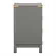 iNSPIRE Q 3-Drawer Solid Wood and Engineered Wood Accent Nightstand - Frost Gray