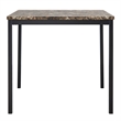 iNSPIRE Q Faux Marble Top and Metal Counter Height Dining Table in Black Finish