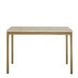 iNSPIRE Q Faux Marble Top and Metal Base Dining Table in White/Gold Finish