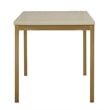 iNSPIRE Q Faux Marble Top and Metal Base Dining Table in White/Gold Finish