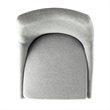 iNSPIRE Q Mid-Century Barrel Back Fabric Wood Dining Chairs (Set of 2) in Gray