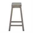 iNSPIRE Q Saddleback Wood Counter Height Stools (Set of 2) in Antique Gray